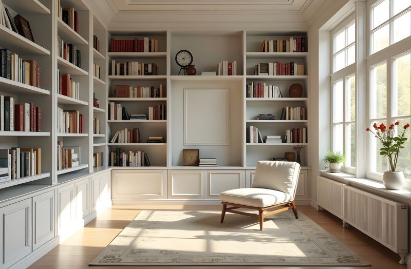 Built In Bookcase Installation in Annapolis, MD