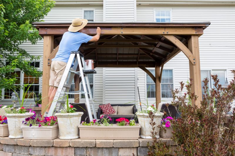 Refinished Gazebo Surface