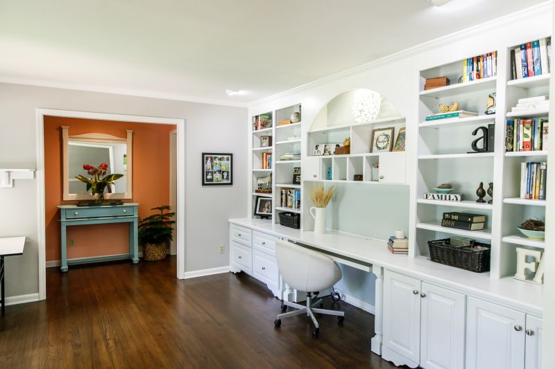 Built In Bookcase Installation in Durham, NC